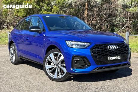 Blue 2022 Audi Q5 Sportback 45 Tfsi Quattro S Line Mhev