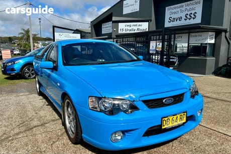 Blue 2006 Ford Falcon Ute Tray XR8