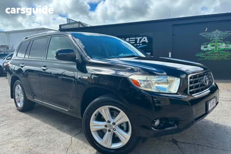 Black 2008 Toyota Kluger Wagon Grande (Fwd)
