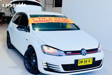 White 2014 Volkswagen Golf Hatchback Gti Performance