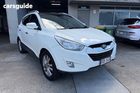 White 2012 Hyundai IX35 Wagon Highlander (Awd)
