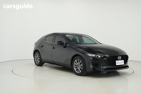 Black 2021 Mazda 3 Hatchback G20 Pure