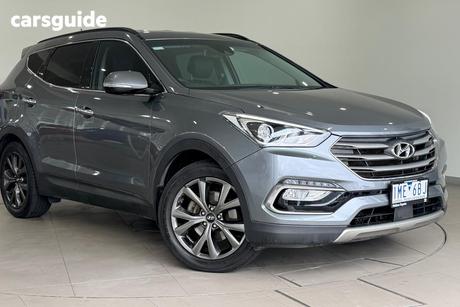 Silver 2017 Hyundai Santa FE Wagon Active X