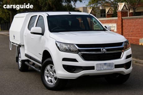 White 2019 Holden Colorado Crew Cab Chassis Ls (4X2)