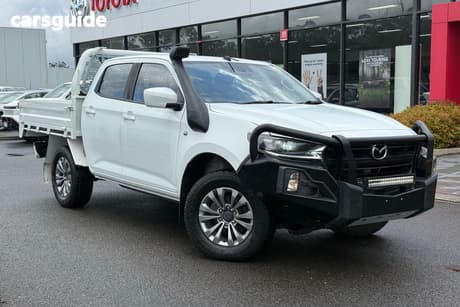 White 2021 Mazda BT-50 Dual Cab Chassis Xt (4X4)