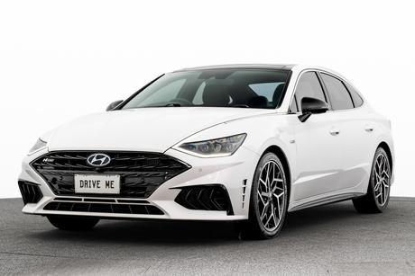 White 2021 Hyundai Sonata Sedan N Line