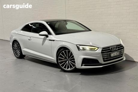 White 2017 Audi A5 Coupe 2.0 Tdi Quattro S Tronic Sport