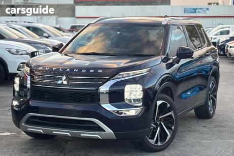 Blue 2022 Mitsubishi Outlander Wagon Aspire 7 Seat (Awd)