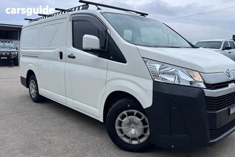 White 2021 Toyota HiAce Van Lwb (4 Door Option)