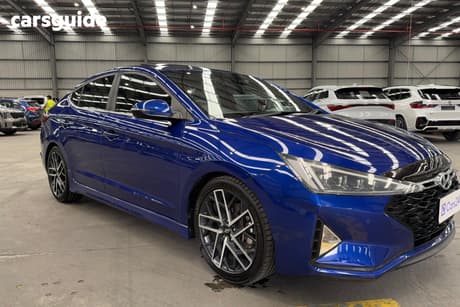 Blue 2019 Hyundai Elantra Sedan