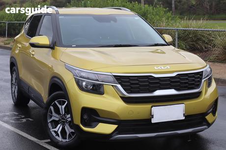 Yellow 2021 Kia Seltos Wagon Sport+ (Fwd)