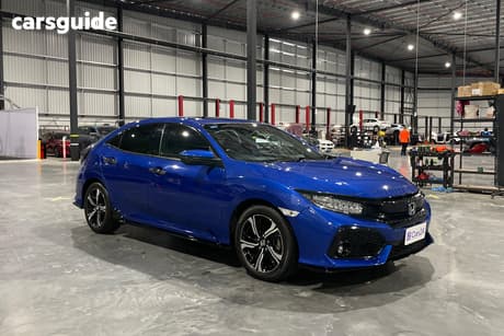 Blue 2017 Honda Civic Hatchback Rs