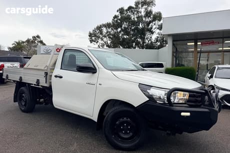 White 2021 Toyota Hilux Cab Chassis Workmate