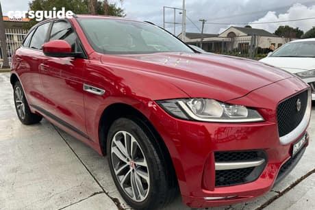 Red 2016 Jaguar F-Pace Wagon 20D R-Sport