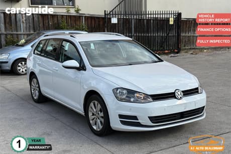 White 2015 Volkswagen Golf Wagon 90 Tsi Comfortline