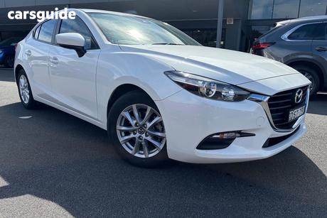 White 2017 Mazda 3 Sedan Neo