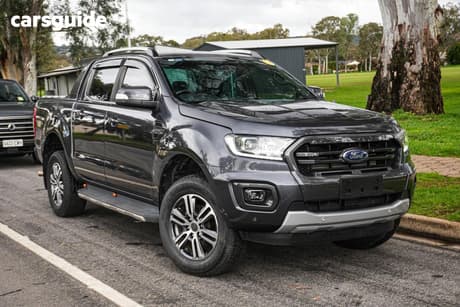 Grey 2020 Ford Ranger Double Cab Pick Up Wildtrak 2.0 (4X4)