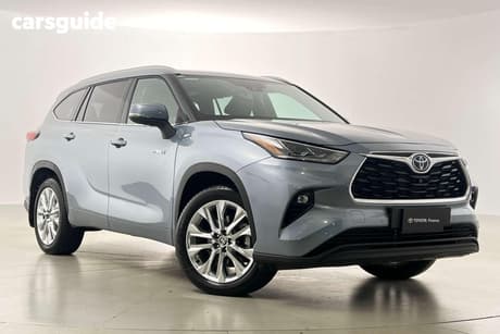 Blue 2024 Toyota Kluger Wagon Grande Hybrid Awd