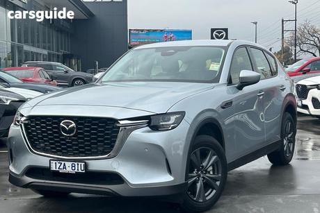 Silver 2025 Mazda CX-60 Wagon G25 Evolve