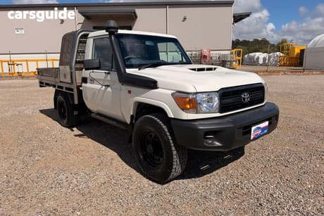 White 2021 Toyota Landcruiser Cab Chassis Workmate