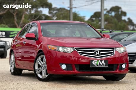 Red 2008 Honda Accord Euro Sedan LUXURY NAVI F