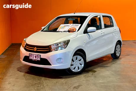 White 2015 Suzuki Celerio Hatchback