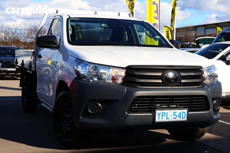 White 2022 Toyota Hilux Cab Chassis Workmate (4X2)