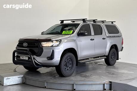 Silver 2022 Toyota Hilux Double Cab Pick Up Workmate Hi-Rider (4X2)