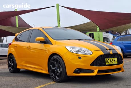 Yellow 2012 Ford Focus Hatchback St