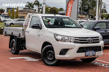 White 2015 Toyota Hilux Cab Chassis Sr