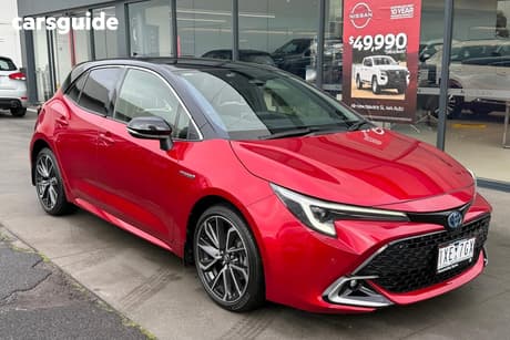 Red 2022 Toyota Corolla Hatchback Zr Hybrid