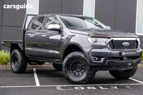 Grey 2021 Ford Ranger Double Cab Chassis Xlt 3.2 (4X4)