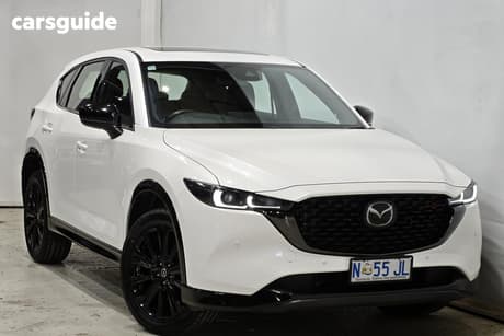 White 2022 Mazda CX-5 Wagon Gt Sp (Awd)