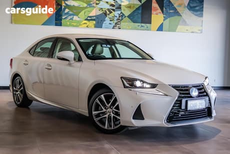 White 2017 Lexus IS300H Sedan Luxury Hybrid