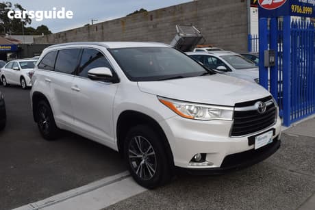 White 2016 Toyota Kluger Wagon Gxl (4X2)