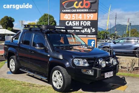 Black 2011 Volkswagen Amarok Dual Cab Utility Tdi400 Ultimate (Selectable)