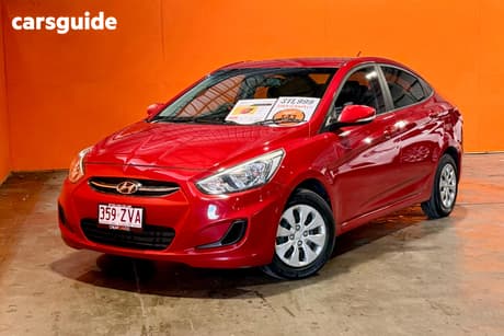 Red 2016 Hyundai Accent Sedan Active