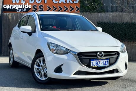 White 2014 Mazda 2 Hatchback Maxx