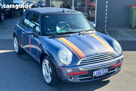 Blue 2004 Mini Cooper Convertible CABRIO R52
