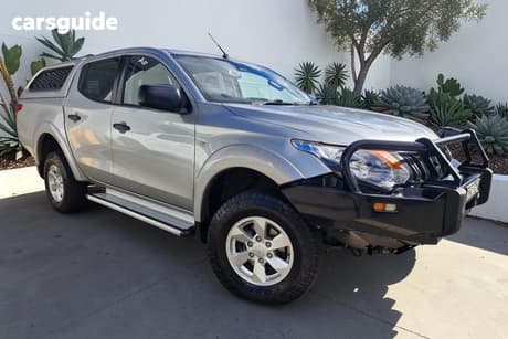 Silver 2017 Mitsubishi Triton Dual Cab Utility Glx Plus (4X4)