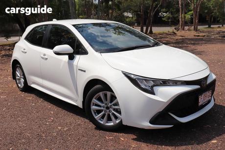 White 2022 Toyota Corolla Hatchback Ascent Sport Hybrid