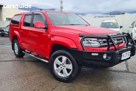 Red 2018 Volkswagen Amarok Dual Cab Utility V6 Tdi 550 Highline