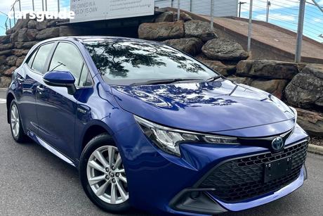 Blue 2023 Toyota Corolla Hatchback Ascent Sport Hybrid