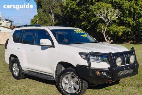 White 2020 Toyota Landcruiser Prado Wagon Gxl Flat Tailgate