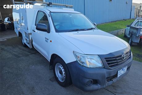 White 2014 Toyota Hilux Cab Chassis Workmate