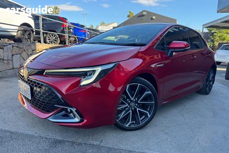 Red 2022 Toyota Corolla Hatchback Zr Hybrid