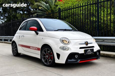 White 2019 Abarth 595C Convertible
