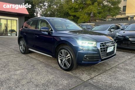 Blue 2019 Audi Q5 Wagon 40 Tdi Quattro Sport