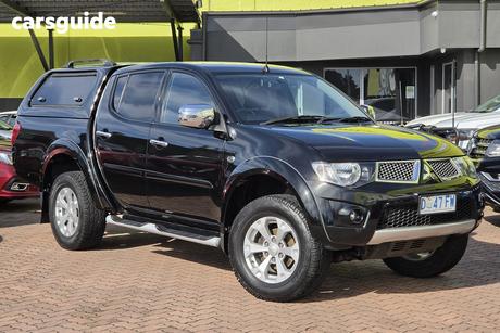 Black 2013 Mitsubishi Triton Double Cab Utility Glx-R (4X4)