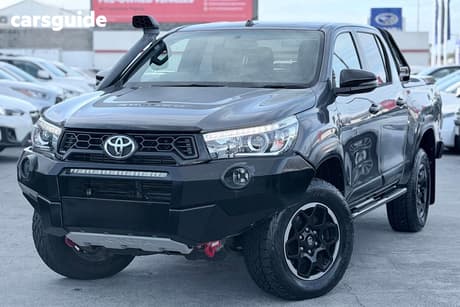 Grey 2018 Toyota Hilux Dual Cab Utility Rugged X (4X4)